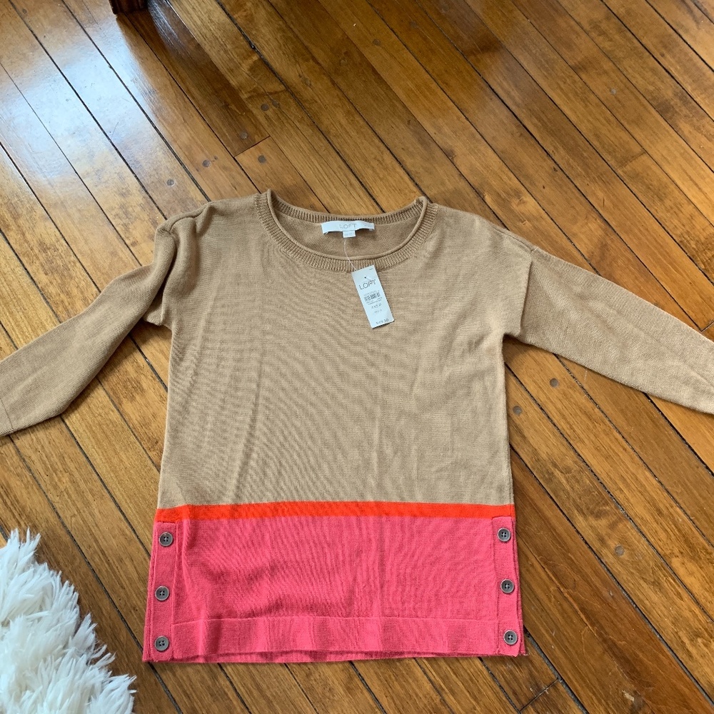 Loft petites  wool blend sweater.‎ NWT. Retail 50